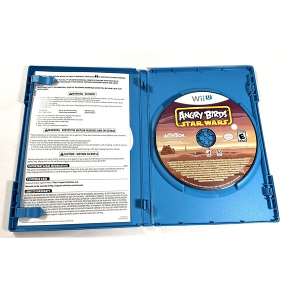 Angry Birds Star Wars Video Game Nintendo Wii U Complete with Manual Tested - Picture 4 of 8